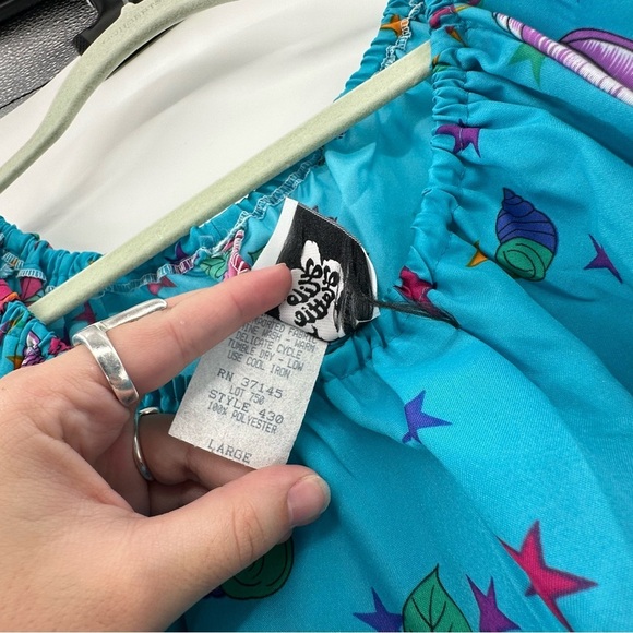 Hilo Hattie Vintage Made in Hawaii Mumu kaftan Size Large novelty print - Picture 5 of 5